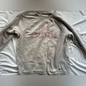 American Eagle Outfitters Gray Crewneck Sweater